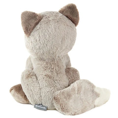 Silver Baby Fox Stuffed Animal, 8"