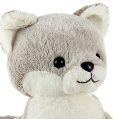 Silver Baby Fox Stuffed Animal, 8"