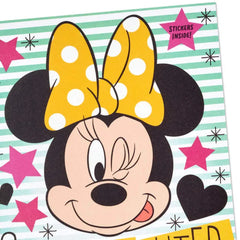 Disney Minnie Mouse Birthday Card for Granddaughter With Stickers