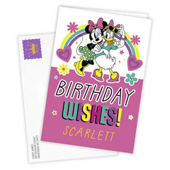 Disney Minnie Mouse and Daisy Custom Birthday Card