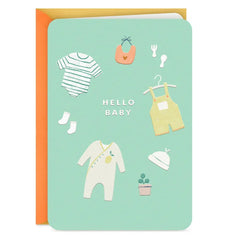 Hello Baby Blank New Baby Card