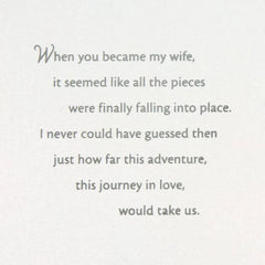 Our Journey in Love 25th Anniversary Card for Wife