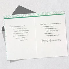 Our Journey in Love 25th Anniversary Card for Wife