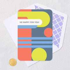 So Happy for You Blank Congratulations Card