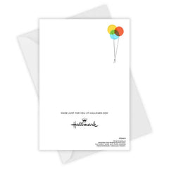 Celebrating You Modern Balloons Custom Birthday Card