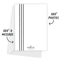 Hello Little One Black and White Birth Announcement