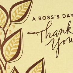 It's a Pleasure to Work for You Boss's Day Card