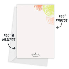 Starburst Celebration Flat Birthday Invitation