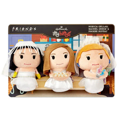 itty bittys® Friends Monica, Rachel and Phoebe in Wedding Dresses Plush, Set of 3