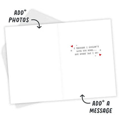 Love You More Than All the Stars Custom Anniversary Card