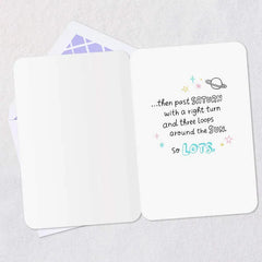 Moon, Stars and Heart Doodles Love Card for Kids