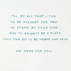 Morgan Harper Nichols I'm Here for You Encouragement Card
