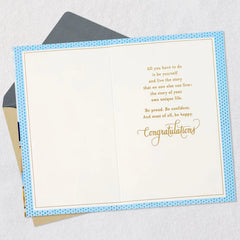 Be Proud, Be Confident, Be Happy Graduation Card