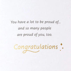 An Accomplishment That's Yours Forever High School Graduation Card