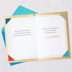 An Accomplishment That's Yours Forever High School Graduation Card