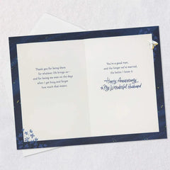 Thank You for Being There Anniversary Card for Husband