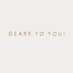 Gears to You Motorcycle Birthday Card