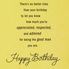 Strong and Steady for Our Family Birthday Card for Him