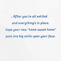 Home Sweet Home and a Smile New Home Card