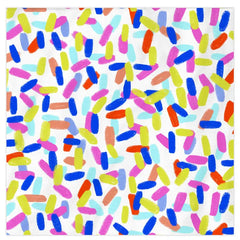 Colorful Sprinkles on White Dinner Napkins, Pack of 20