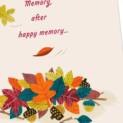 Grateful for the Joy You Add Thanksgiving Card for Nephew