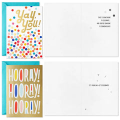 Playful Lettering Assorted Congratulations Cards, Pack of 16