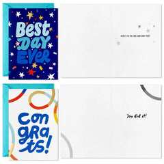 Playful Lettering Assorted Congratulations Cards, Pack of 16