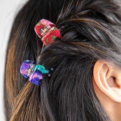 Natural Life Multicolor Mini Hair Clips, Set of 4