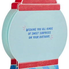 Sweet Surprises Gumball Machine Musical 3D Pop-Up Birthday Card