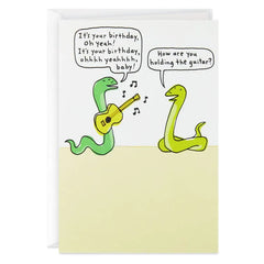 Don't Think, Just Celebrate Funny Birthday Card