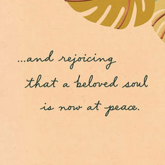 As You Grieve a Beloved Soul Sympathy Card