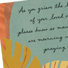 As You Grieve a Beloved Soul Sympathy Card