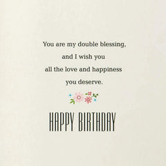 My Sister, My Friend, Twice Blessed Birthday Card