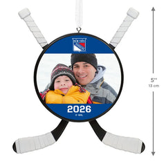 NHL New York Rangers® Hockey Personalized Ornament, Custom Photo and Text
