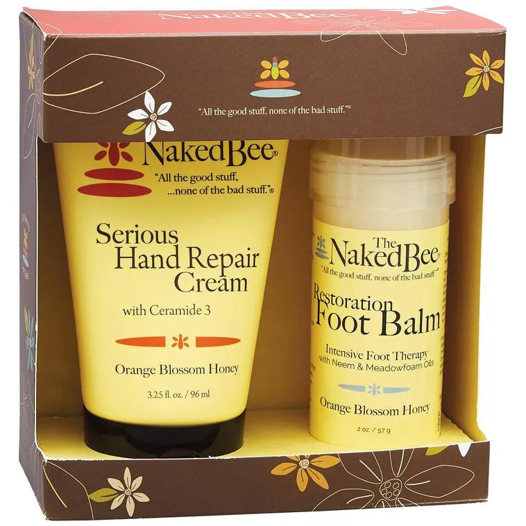 Naked Bee Hand & Foot Repair Kit, Set of 2