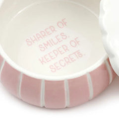 Nana Pink Lidded Trinket Dish