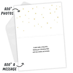 Love and Miracles Nativity Religious Custom Christmas Card