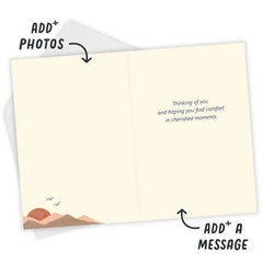 Trail of Beautiful Memories Custom Sympathy Card