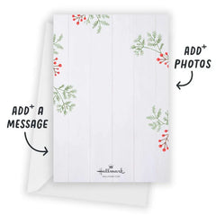 Naughty and Nice Flat Christmas Photo Card