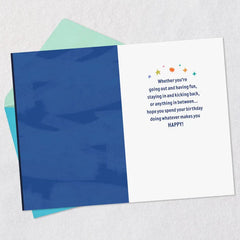 Whatever Makes You Happy 21st Birthday Card