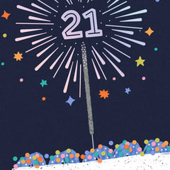 Whatever Makes You Happy 21st Birthday Card