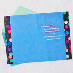 Celebrating a Kick-Ass Woman Birthday Card for Her
