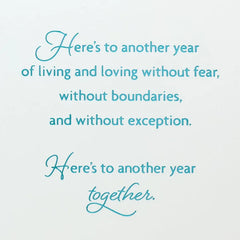 Here's to Another Year Together LGBTQ Anniversary Card