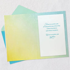 Here's to Another Year Together LGBTQ Anniversary Card