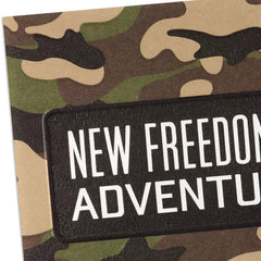 New Freedoms and Adventures Green Camo Birthday Card
