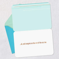 New Wheelz License Plate Congratulations Card