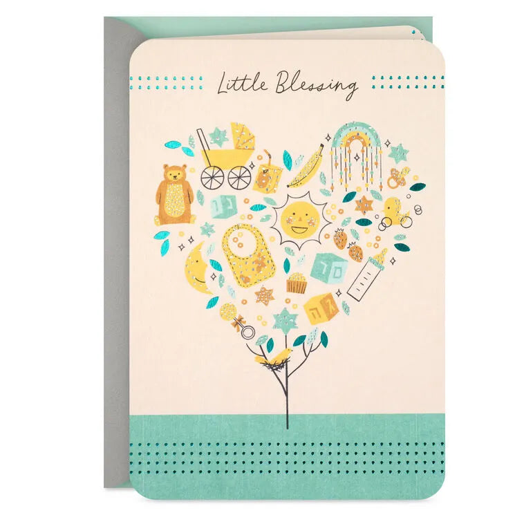 Mazel Tov on Your Sweet Little Blessing New Baby Card