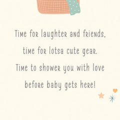 Showered With Love Baby Shower Card