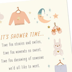 Showered With Love Baby Shower Card
