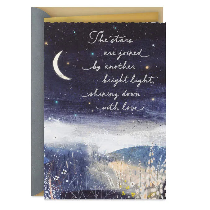 A Bright Light Shining Down With Love Sympathy Card